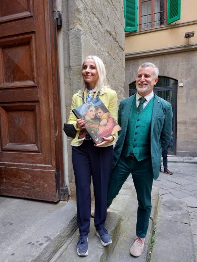 Lucia Aleotti and Giovanni Villa