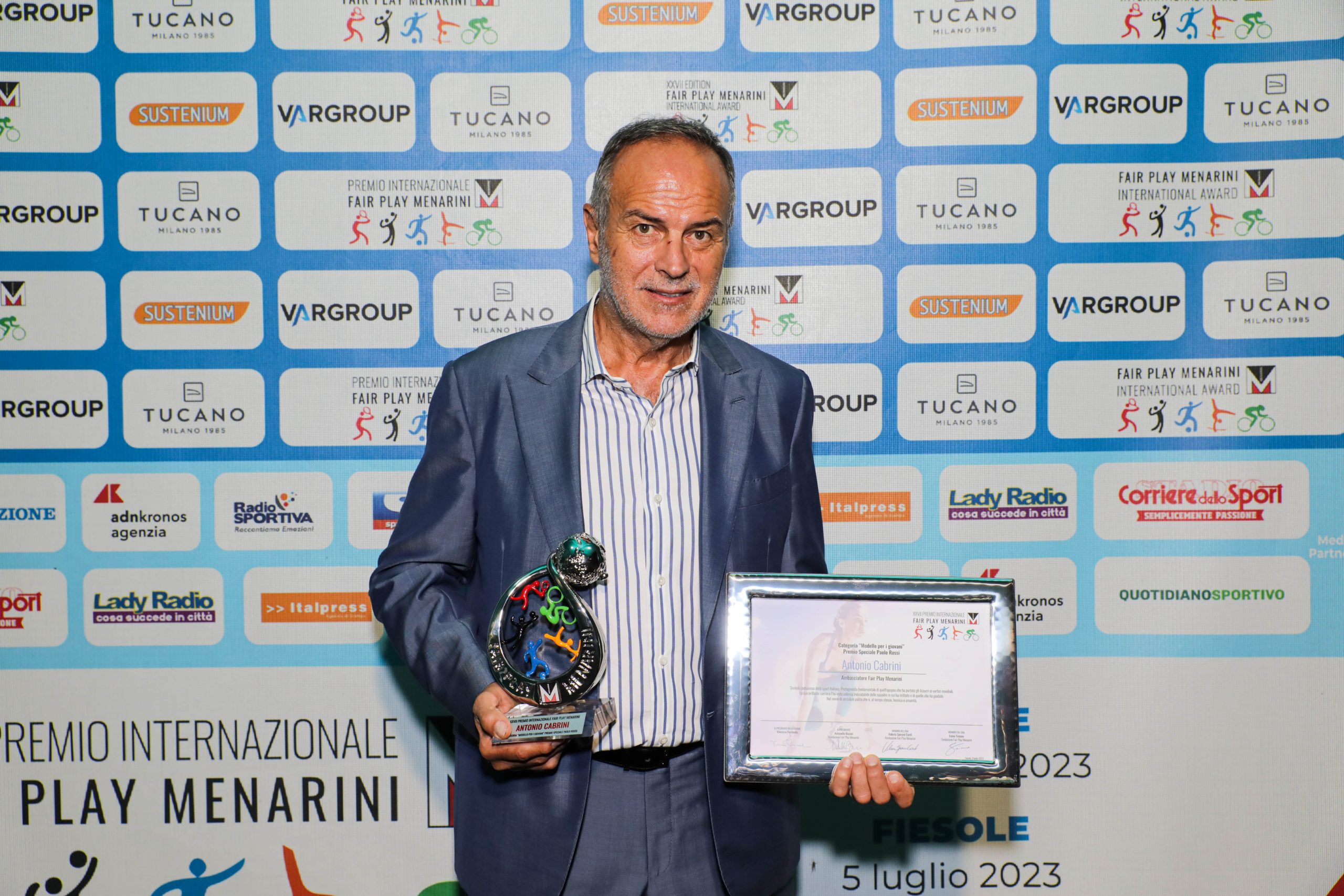 ANTONIO CABRINI, “A Role Model for Youth” Paolo Rossi Special Prize Category