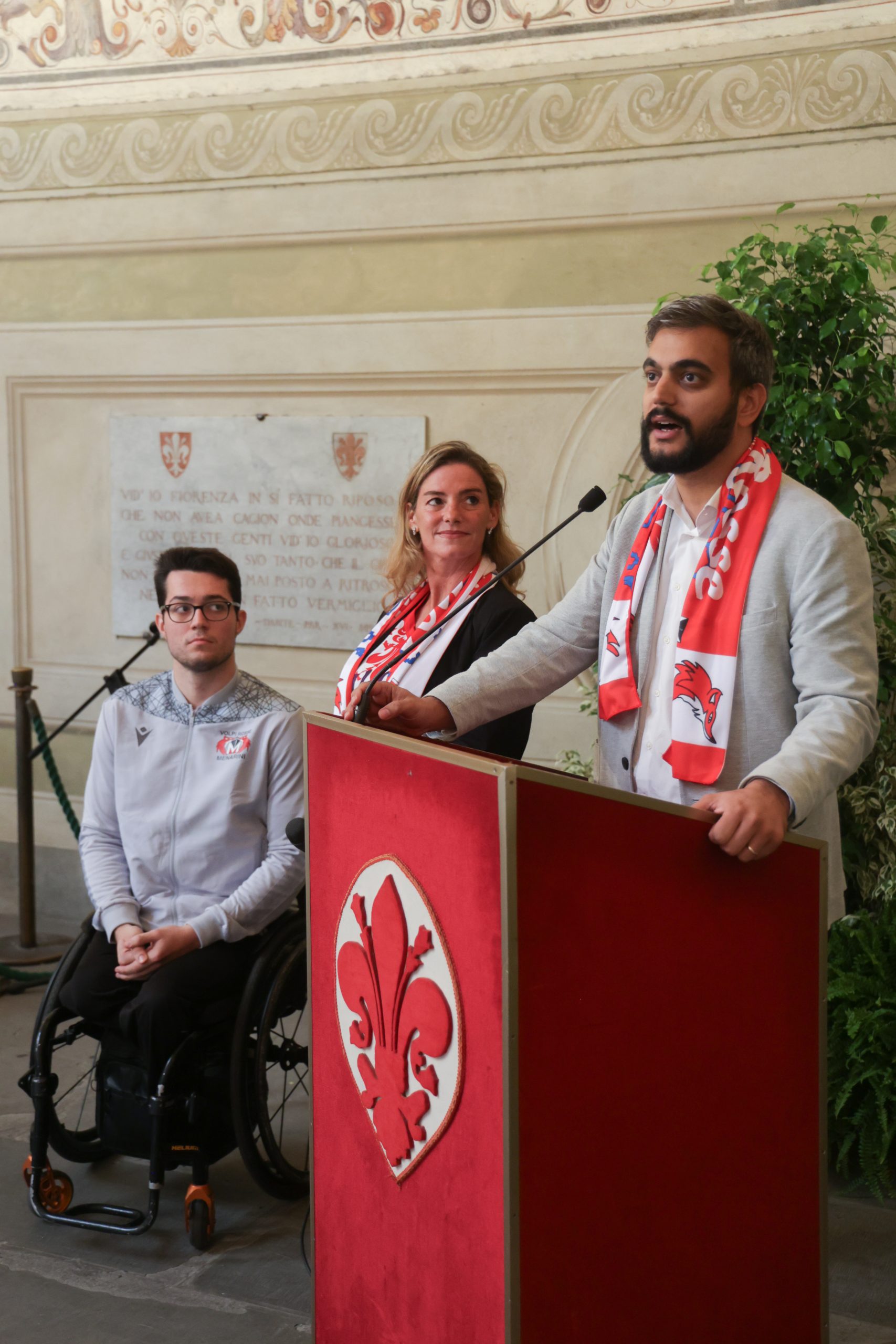 Team Captain Samuele Cini, Valeria Speroni Cardi and Cosimo Guccione